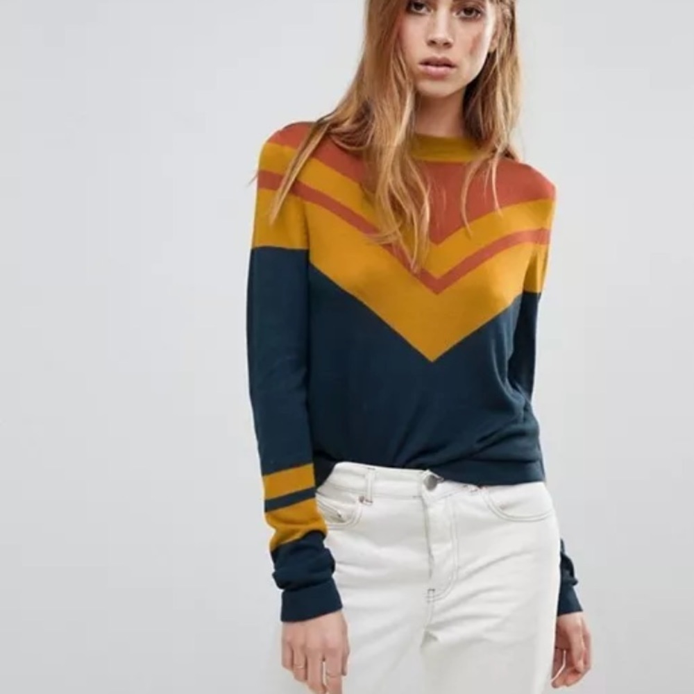 IN SEARCH OF free people striped sweater top